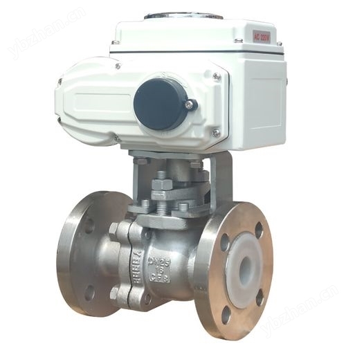 上海沪工良工京蝶电动全衬氟球阀