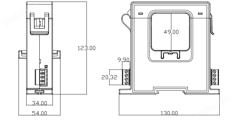 600A大電流測量卡扣式電流變送器廠家