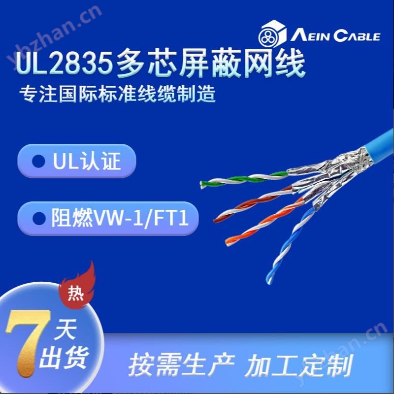 UL2835 60℃ 30V PVC网线 (非屏蔽)