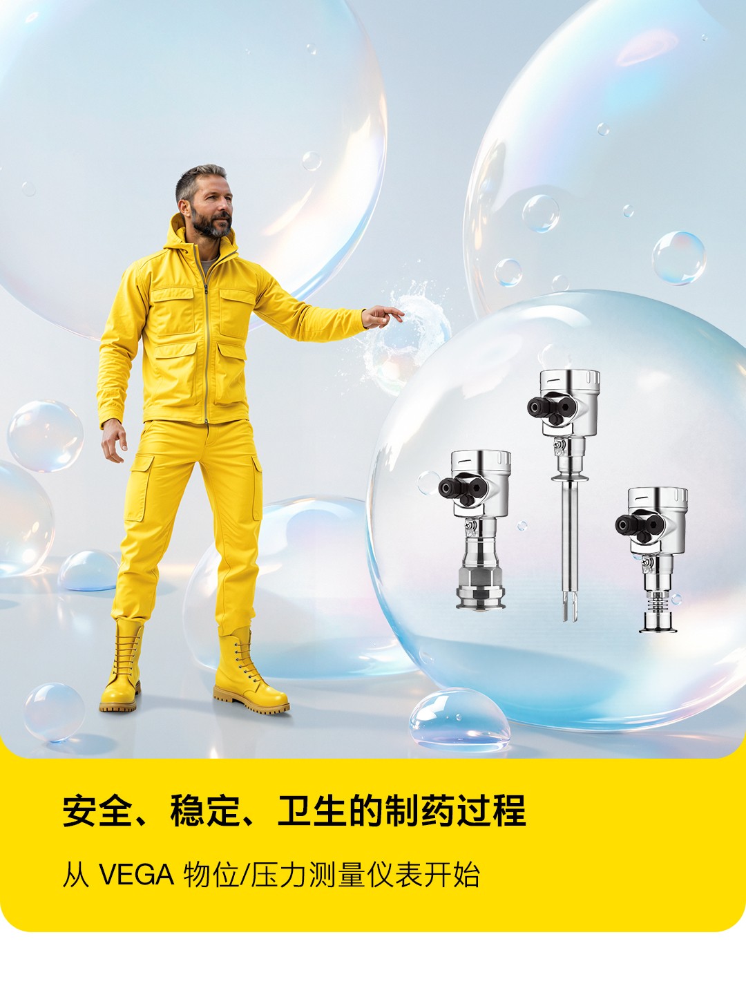VEGA 衛生型測量解決方案