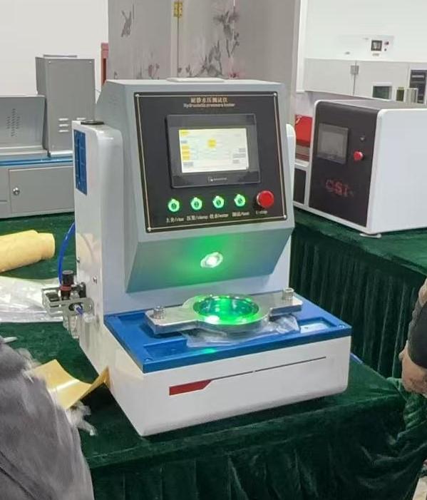 耐靜水壓測(cè)試儀：浙江xx公司到上海誠(chéng)衛(wèi)參觀考察設(shè)備