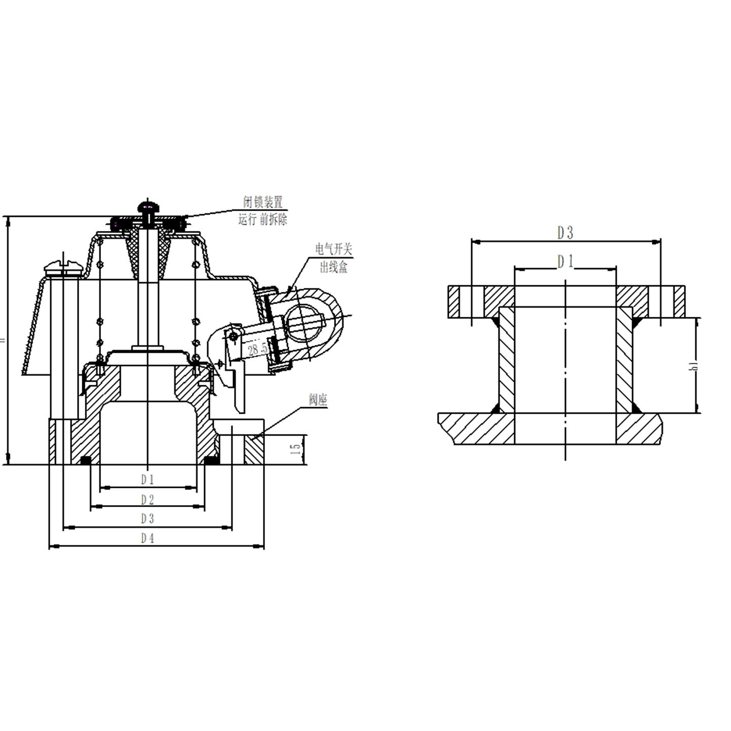 压力释放阀 型号:HX03-YSF4II-55/130KJTH库号：M412318